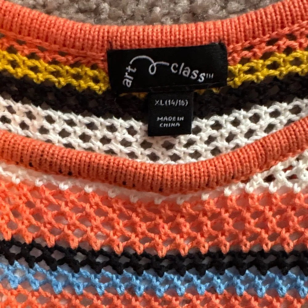 Art Class Colorful Striped Knit Dress